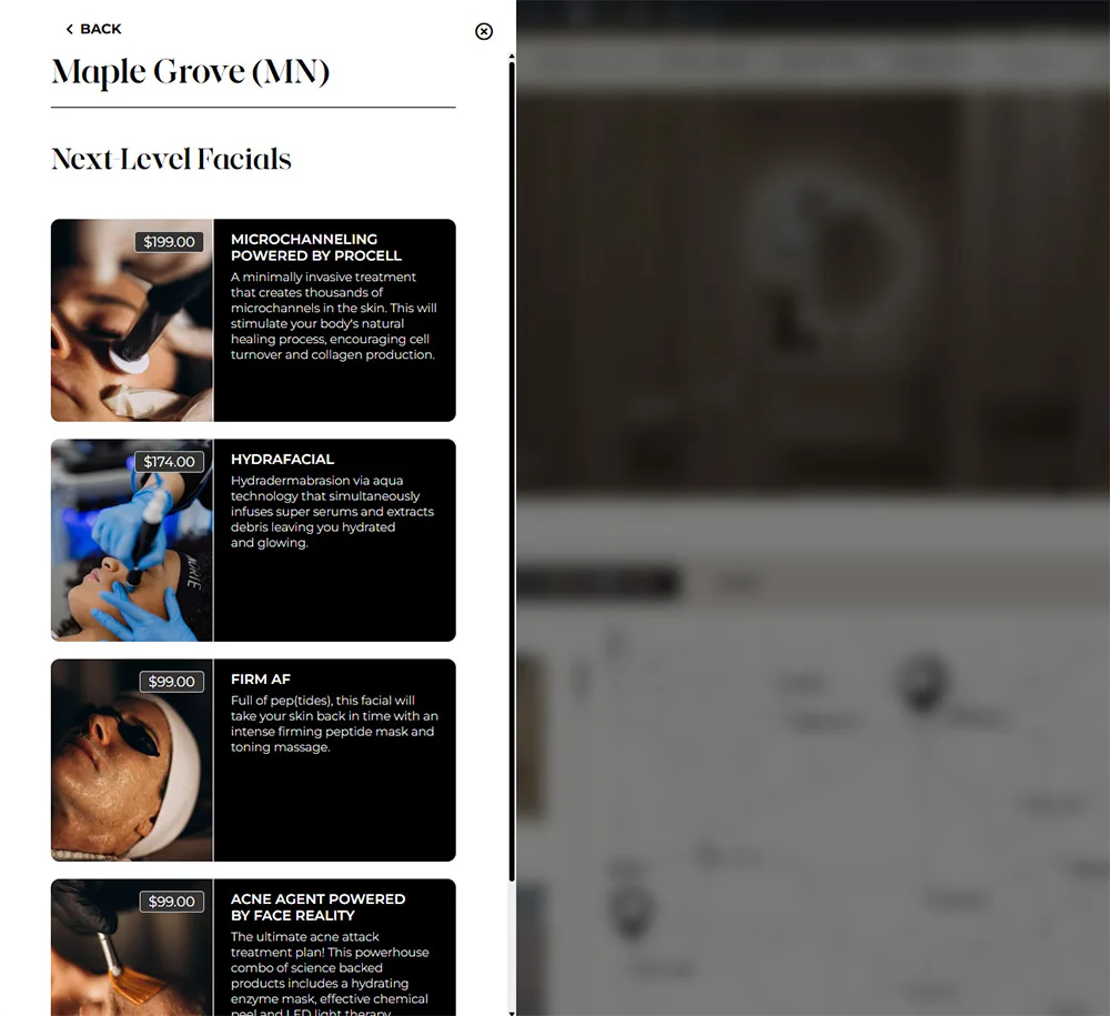 Custom Booking Experience
